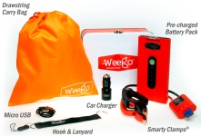 Комплектация, бустер Jump Starter 22, зажимы Smarty Clamps, зарядный шнур micro USB, автомобильное зарядное устройство, ремешок, сумка для переноски, руководство