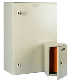 Hyperline TECL-1032 Шкаф электрический 300х200х120 (ВхШхГ), c монтажной панелью и креплением на стену, IP66, RAL 7032