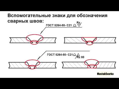 Обозначение швов на чертеже. Тэория 2