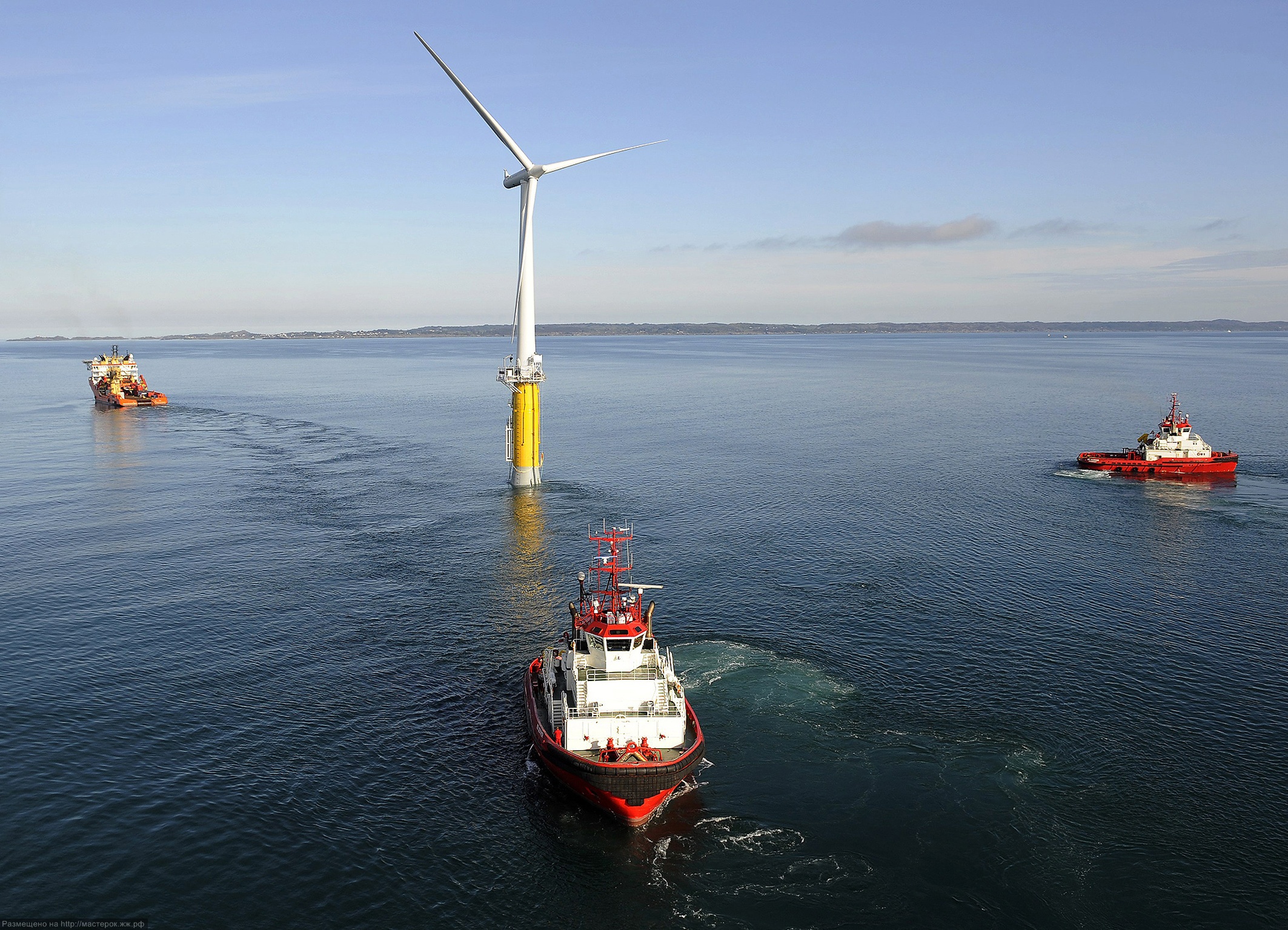 Hywind: Siemens und StatoilHydro installieren erste schwimmende Windenergieanlage / Hywind: Siemens and StatoilHydro install first floating wind turbine