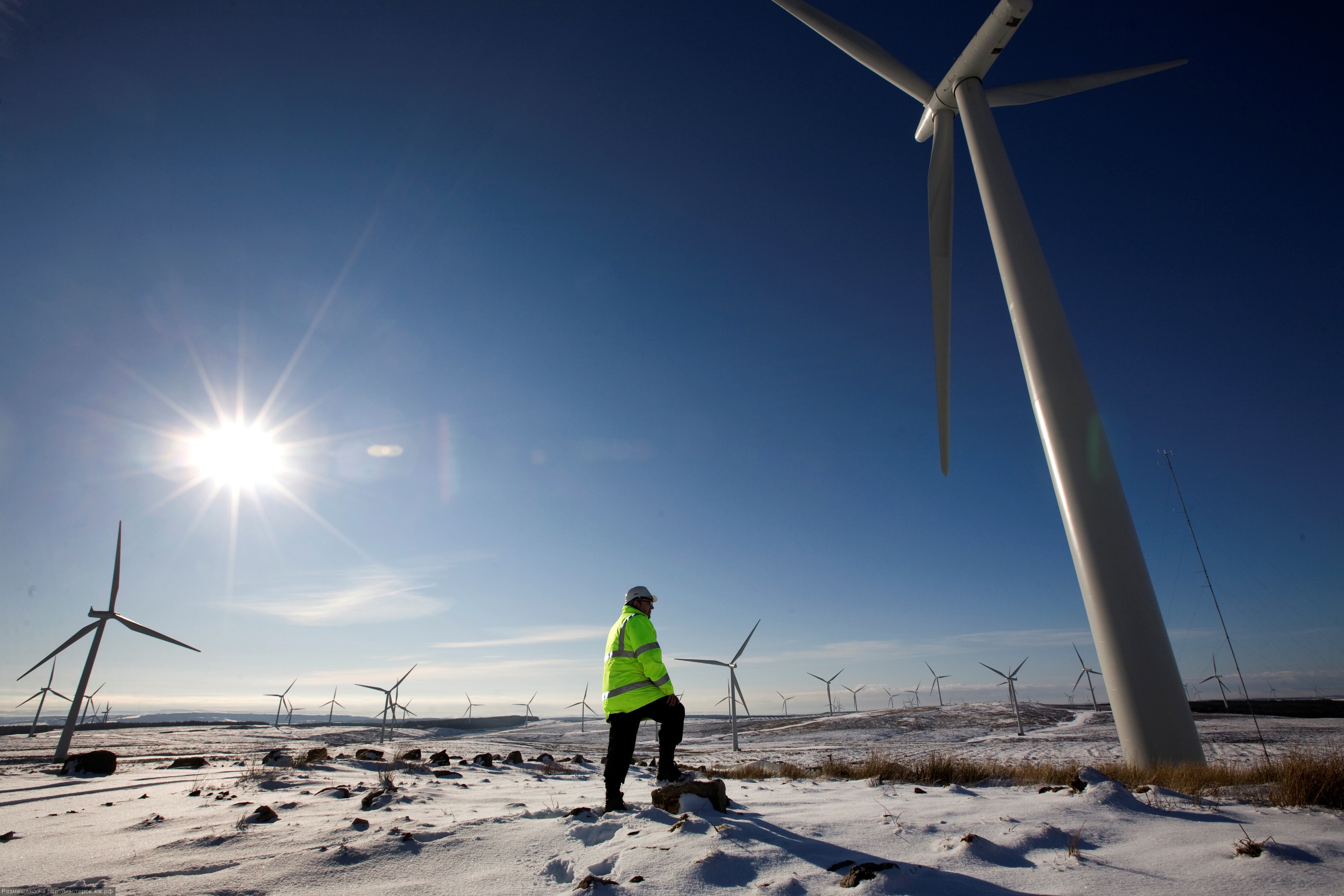 Whitelee Wind Farm on Eaglesham Moor.<br />Pictures by Chris James 10/2/09